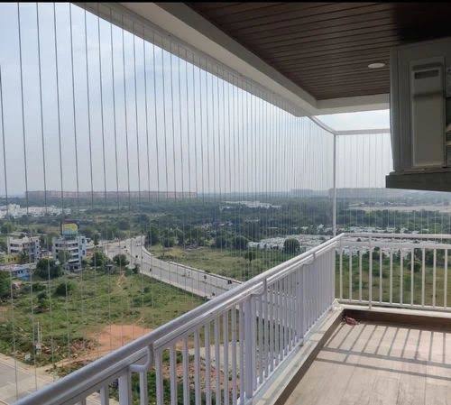 Invisible grills for balcony in Chennai, done by GSA Enterprises