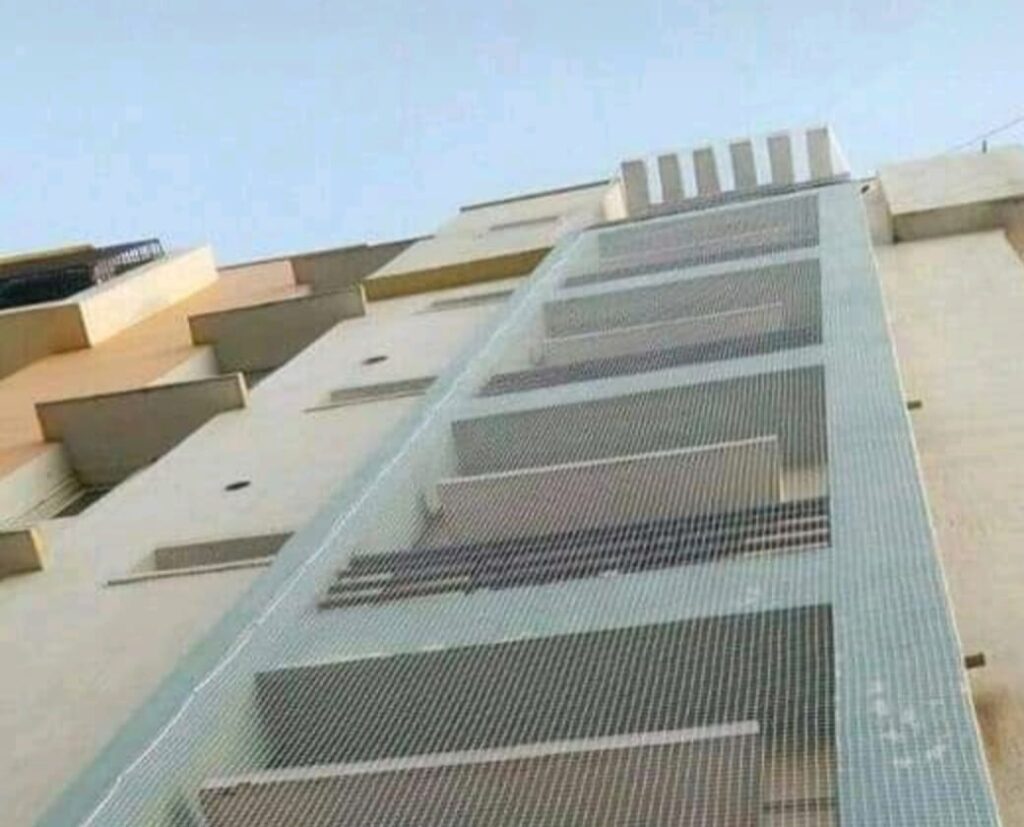 Duct area safety net installation in Madurai done by GSA Enterprises near me
