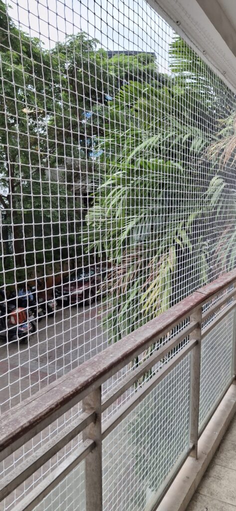 Bird protection net installation in Chennai by GSA Enterprises