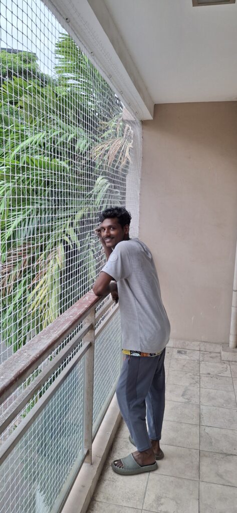 I Recently Installed Balcony Safety Nets In Chennai By GSA Enterprises. Looking Good and It Is Safe For My Children