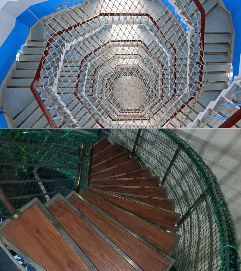 Staircase Safety Nets in Madurai installation by GSA Enterprises in Chennai near me