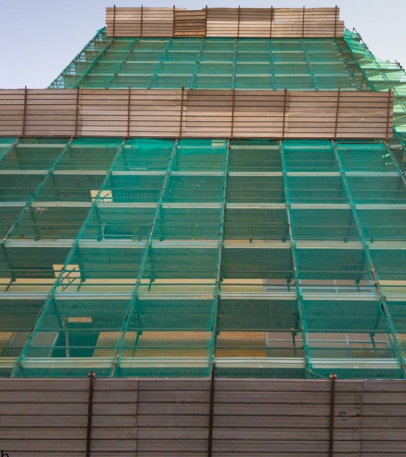 Industrial Safety Nets Installation in Chennai by GSA Enterprises – High-Strength Fall Protection Nets for Construction Sites, Factories, and Industrial Buildings