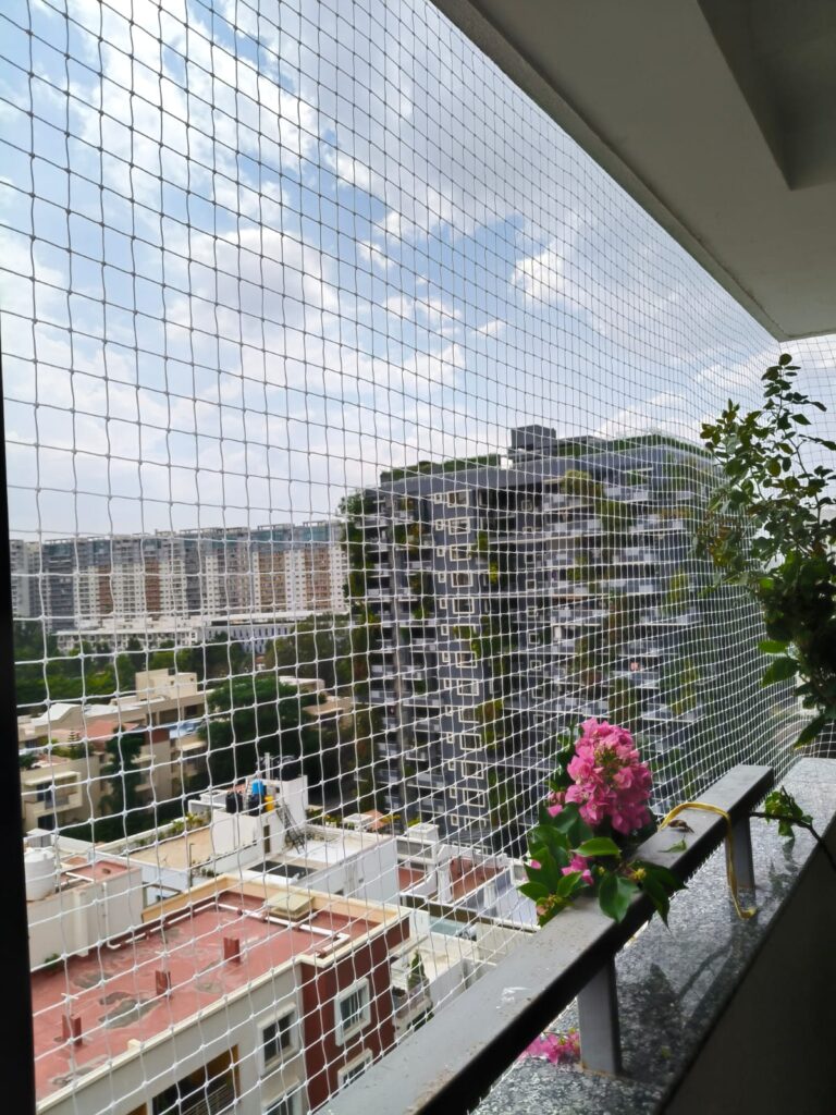 Bird Protection nets in Chennai installation for cats and dogs by GSA Enterprises in Madurai
