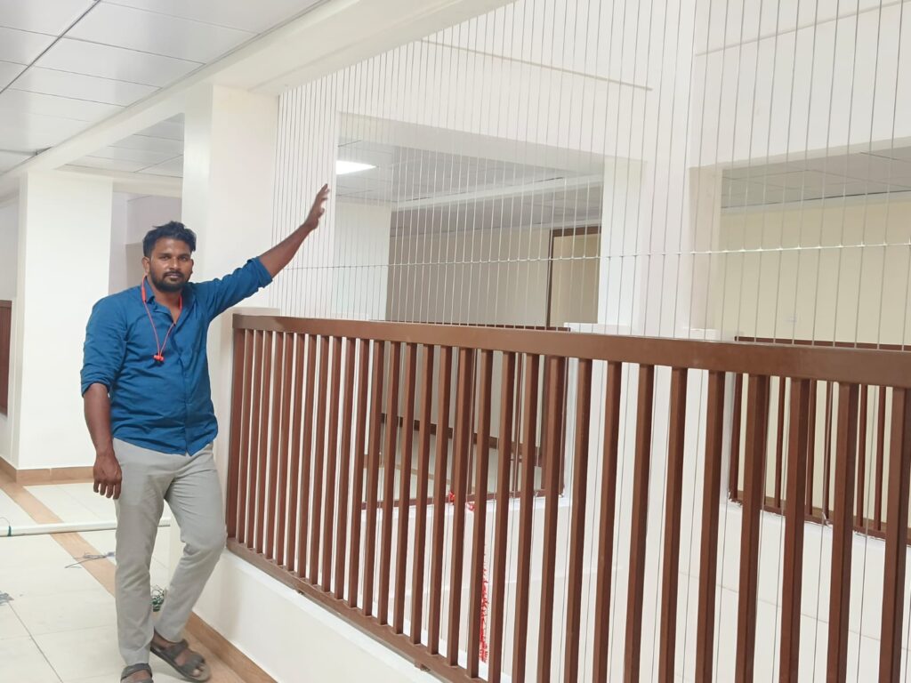 invisible grills for balcony in Chennai by GSA Enterprises