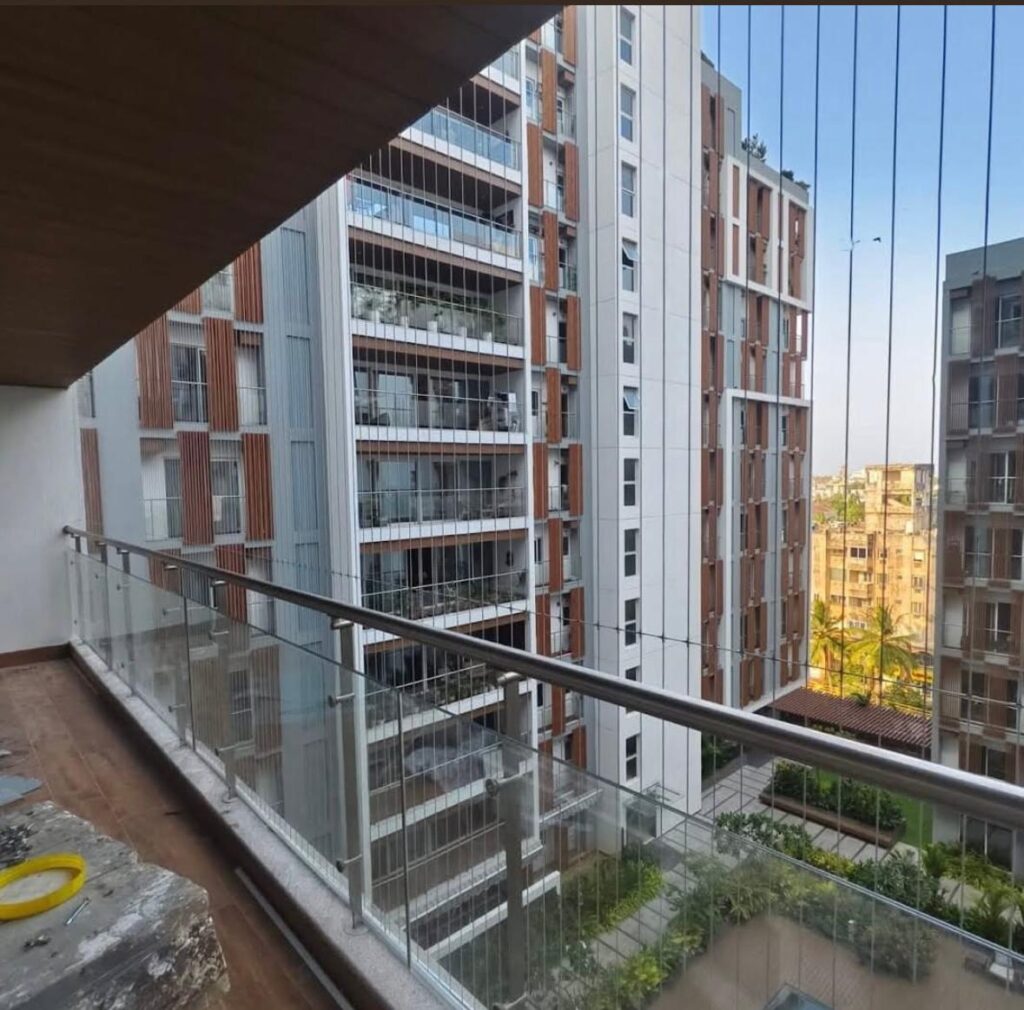 Premium Invisible Grill for Balconies & Windows Installation Done By GSA Enterprises Team In Chennai.