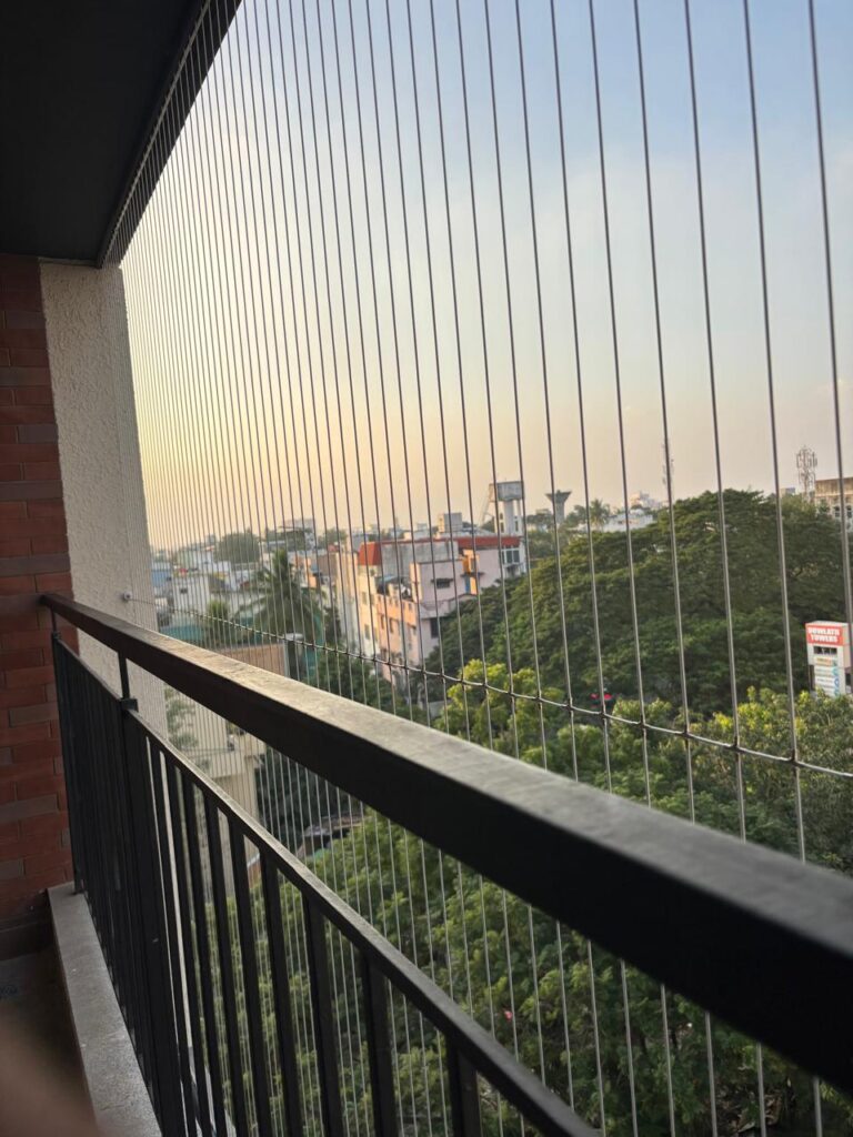 Invisible Grills installation in Madurai by GSA Enterprises