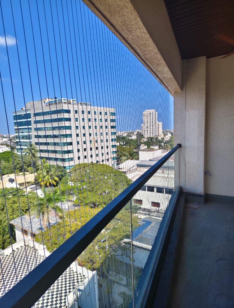 Balcony Invisible Grill Services by GSA Enterprises Coimbatore