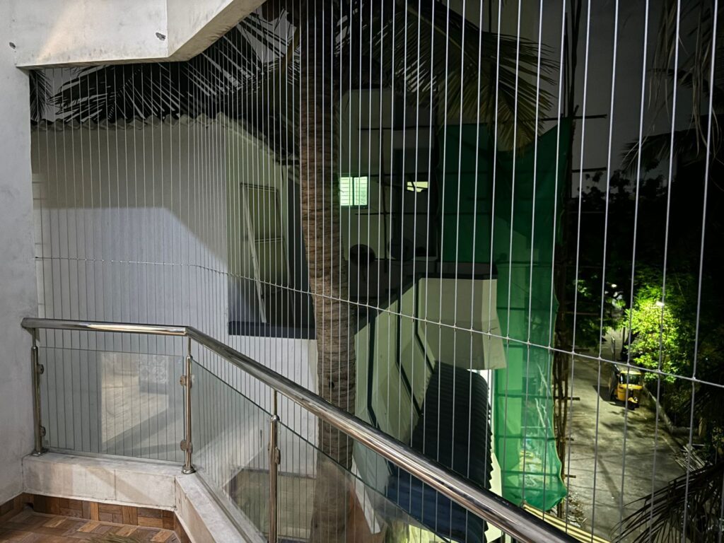SS Invisible Grills in Chennai installed by GSA Enterprises Chennai