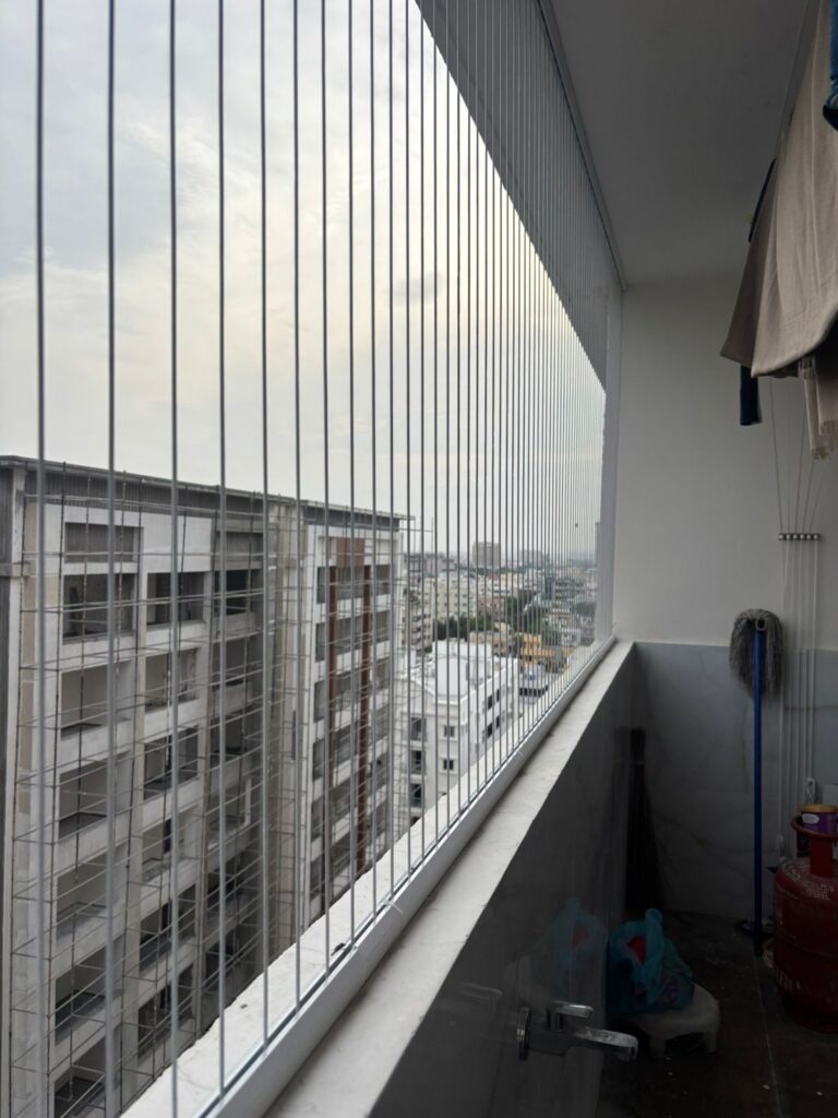 Invisible grills manufacturers in Madurai for residential balconies