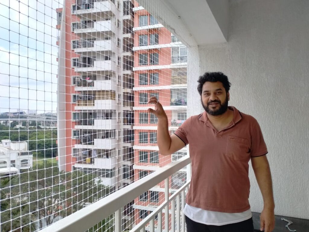 Balcony safety nets for colleges installation done by GSA Enterprises