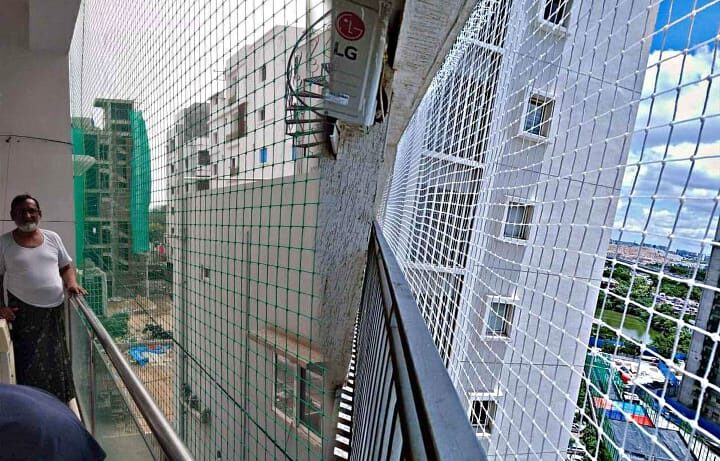 Balcony Safety Nets in Chennai, Installation by GSA Enterprises.
