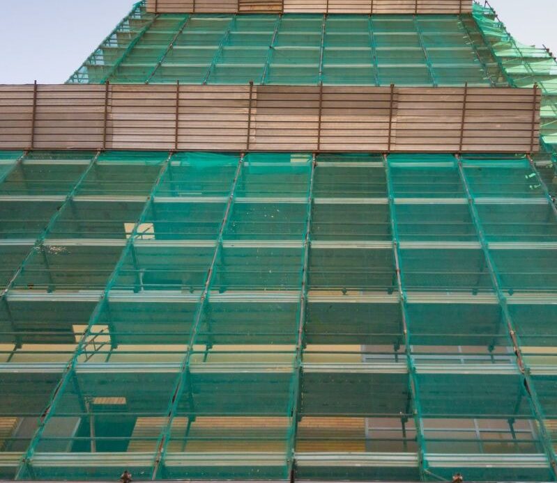 Professional industrial safety nets in Chennai and construction safety nets in Chennai, installed by GSA Enterprises
