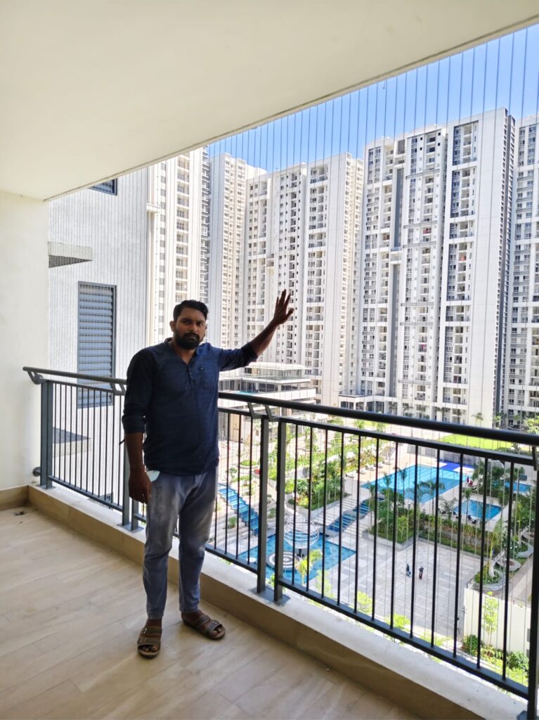 Premium Window Safety Invisible Grill in Coimbatore Price and installation by GSA Enterprises